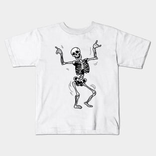 dancing skeleton Kids T-Shirt